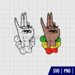 Female Hands Rolling Cigarette SVG