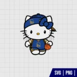 Hello Kitty Golden State Warriors SVG