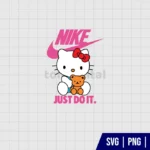 Hello Kitty Nike Swoosh SVG