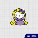 Hello Kitty Rapunzel SVG