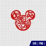Mouse Head Ho Ho Ho SVG