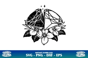 floral diamond svg cricut