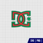 DC Shoes Christmas Logo SVG