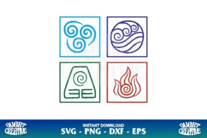 avatar element symbols svg cricut