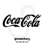 Black Coca Cola SVG Free Cut File