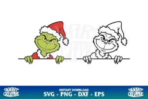 grinch peeking svg cricut