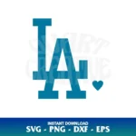 heart LA SVG Cricut