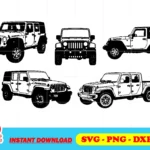 jeep robicon vector svg cut file