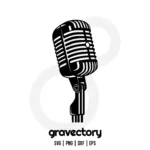 microphone silhouette svg free