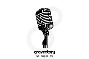microphone silhouette svg free