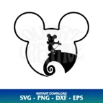 nightmare before christmas mickey svg cricut