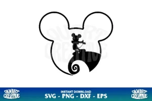 nightmare before christmas mickey svg cricut