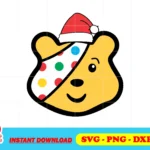Pudsey Bear Christmas SVG Clipart