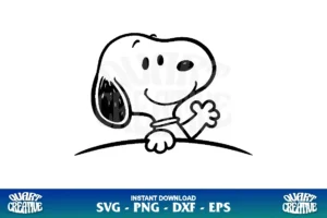 snoopy peeking svg cricut