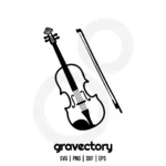 Violin Vector SVG Free