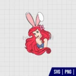 Ariel Princess Easter SVG