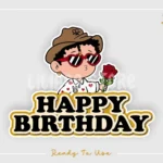 Birthday Baby Benito Cake Topper PNG SVG