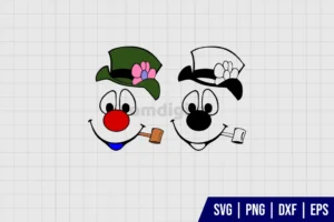 Frosty The Snowman Face SVG Files