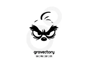 Grinch Face SVG Free