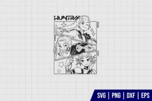 K Pop Demon Huntrix SVG