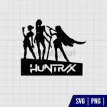 Kpop Demon Hunters Huntrix Silhouette SVG