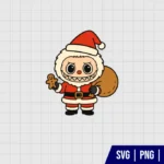 Labubu Santa Christmas SVG