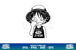 Luffy One piece svg cricut