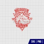 Retro Lightning McQueen SVG
