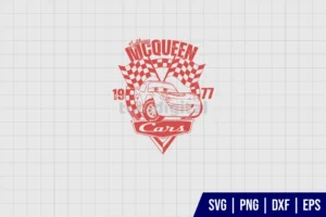 Retro Lightning McQueen SVG