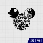 Star Wars Mickey Mouse Head SVG