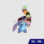 Stitch Ice Cream SVG