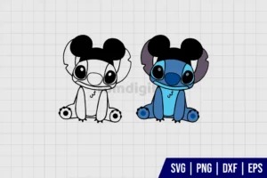 Stitch Mickey Ears SVG