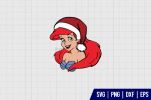 The Little Mermaid Christmas SVG