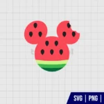 Watermelon Mouse Head SVG