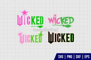 Wicked Logo SVG Files Bundle