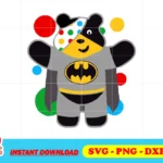 Batman Pudsey Bear SVG Cricut