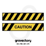Caution Tape SVG Cricut