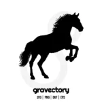 Horse Silhouette SVG Free