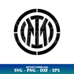 Inter Milan Stencil Logo SVG Cut File