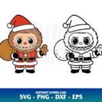 labubu santa SVG cricut