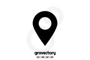 location pin svg free cut file