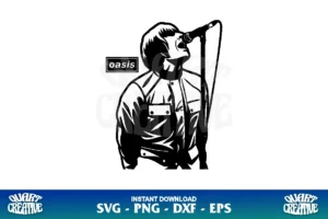 oasis liam gallagher vector svg