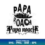 papa roach band logo svg cut file