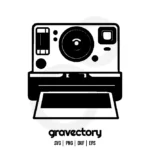polaroid camera vector svg free