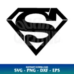 Superman Stencil Logo SVG Cricut