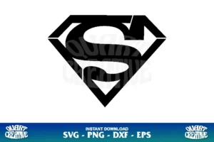 Superman Stencil Logo SVG Cricut