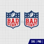 Bad Bunny NFL Logo SVG