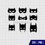 Batman Mask SVG Cut File Bundle