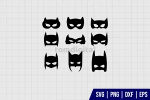 Batman Mask SVG Cut File Bundle