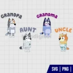 Bluey Family SVG Bundle